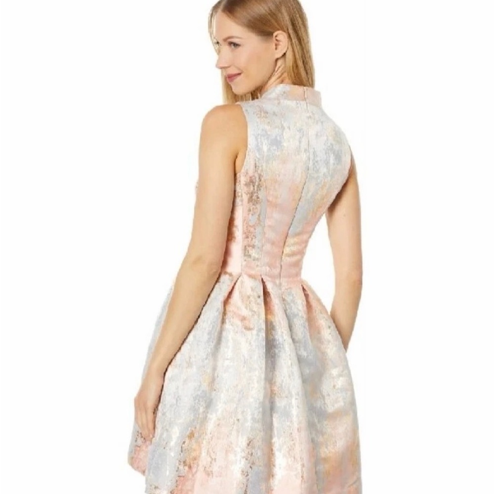 Vince Camuto Jacquard Fit and Flare Sleeveless Dress NWT - Picture 3 of 11